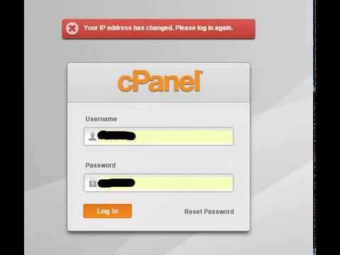 Error en cPanel «IP ha cambiado» ó «IP address has changed»