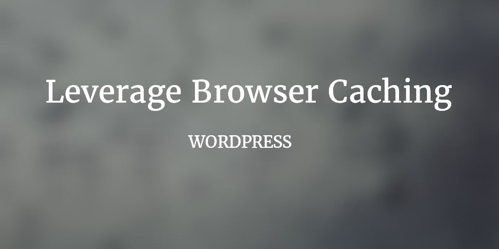 wordpress leverage browser caching